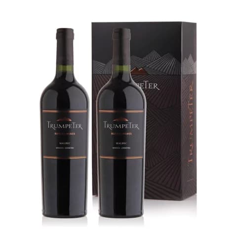 TRUMPETER MALBEC ESTUCHE CARTON X 2