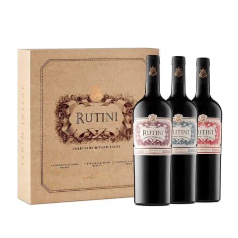 Rutini - Coleccion Estuche Bivarietales x 3 botellas (CS-MB/CS-ML/CS-SY)