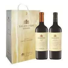 Salentein reserva cabernet y malbec estuche madera 2 x 750