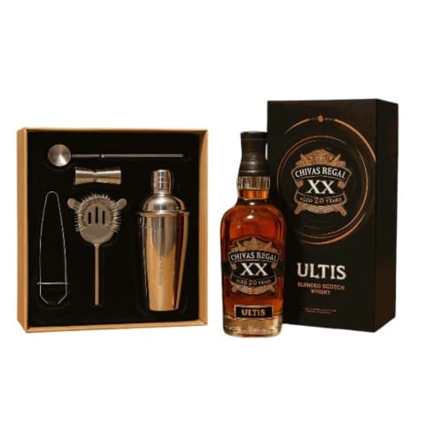 Whisky Chivas Ultis XX Años x 700 + Kit de Coctelería
