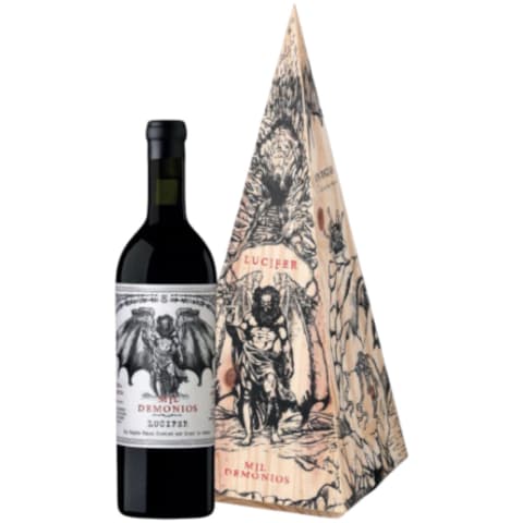 MIL DEMONIOS LUCIFER ASSEMBLAGE PIRAMIDE MADERA
