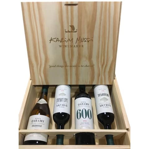 QARAMY COLECCION X 4 ESTUCHE MADERA