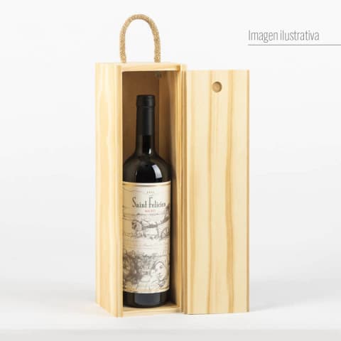 Estuche para 1 botella de vino (No incluye botella)
