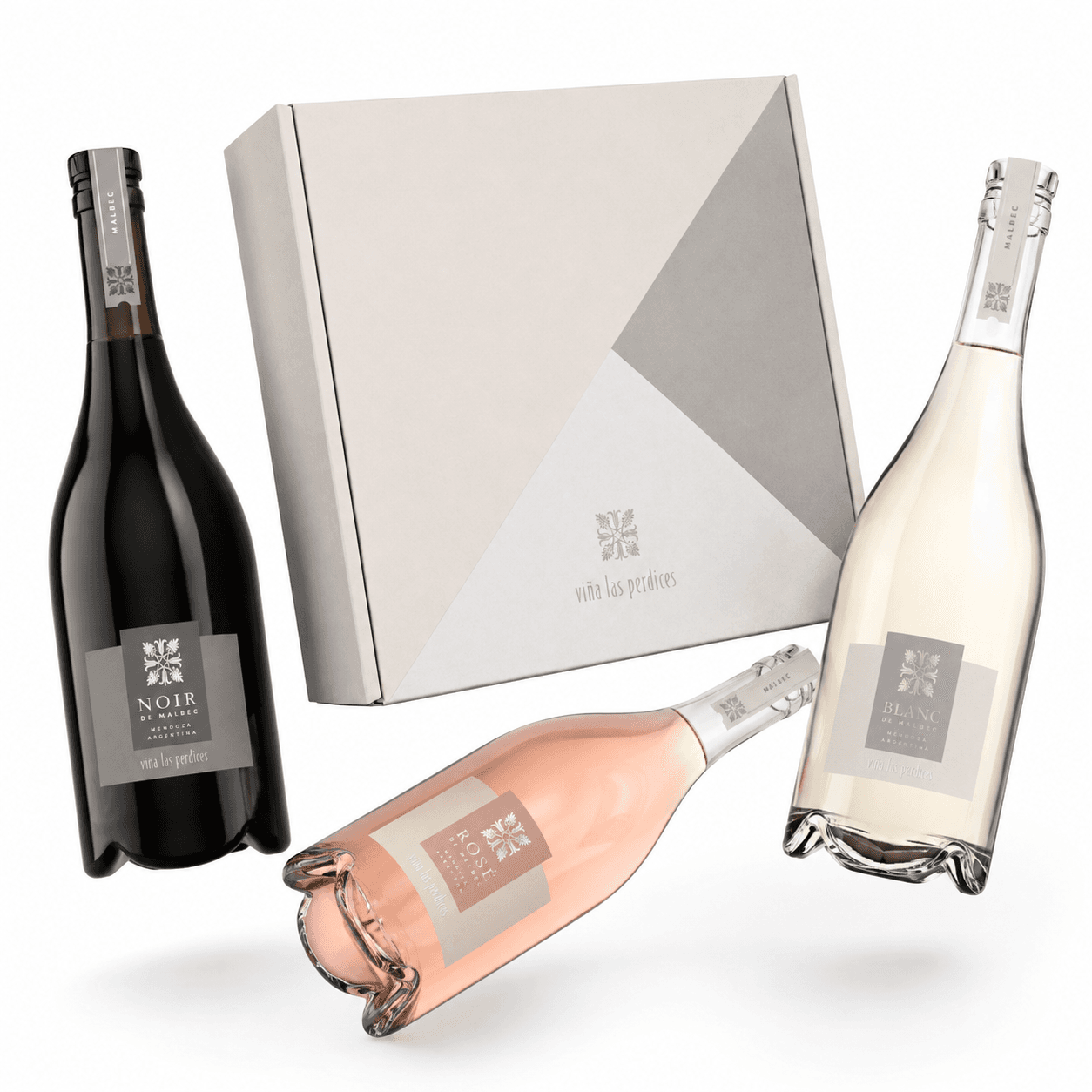 Estuche Las Perdices Logia Tapón Vidrio x3 | Blanc + Noir + Rosé
