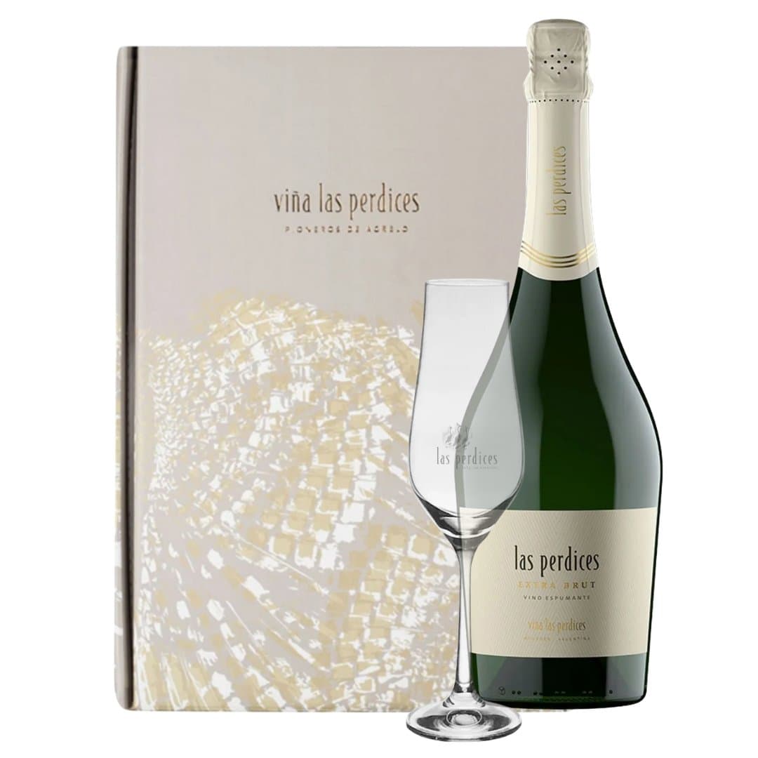 Estuche Espumante Perdices Champenoisse Corto + Copa