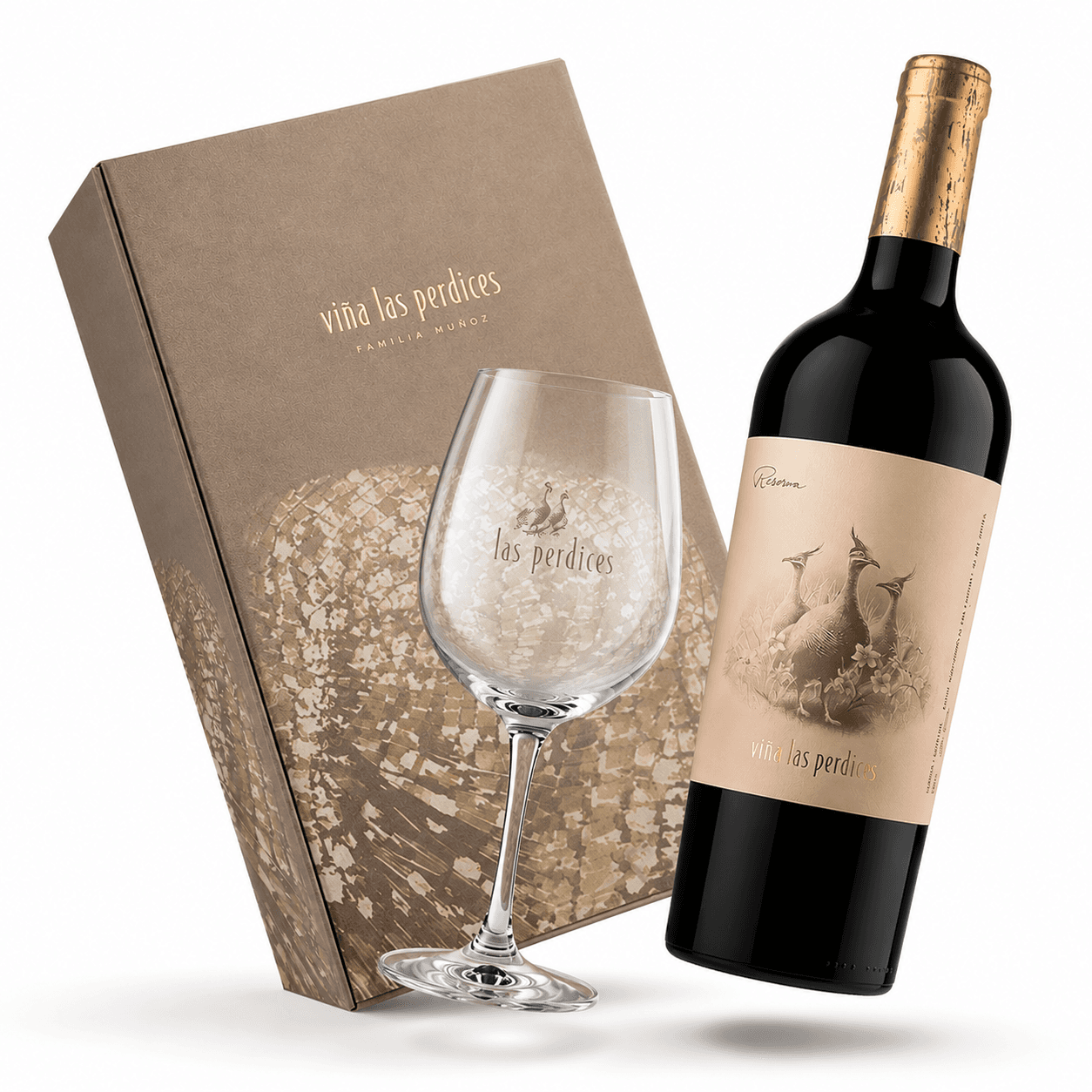 Las Perdices Malbec Reserva con Copa