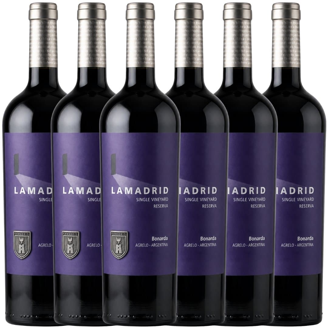 Vino Lamadrid Reserva Bonarda 750ml x6 | Caja Cerrada