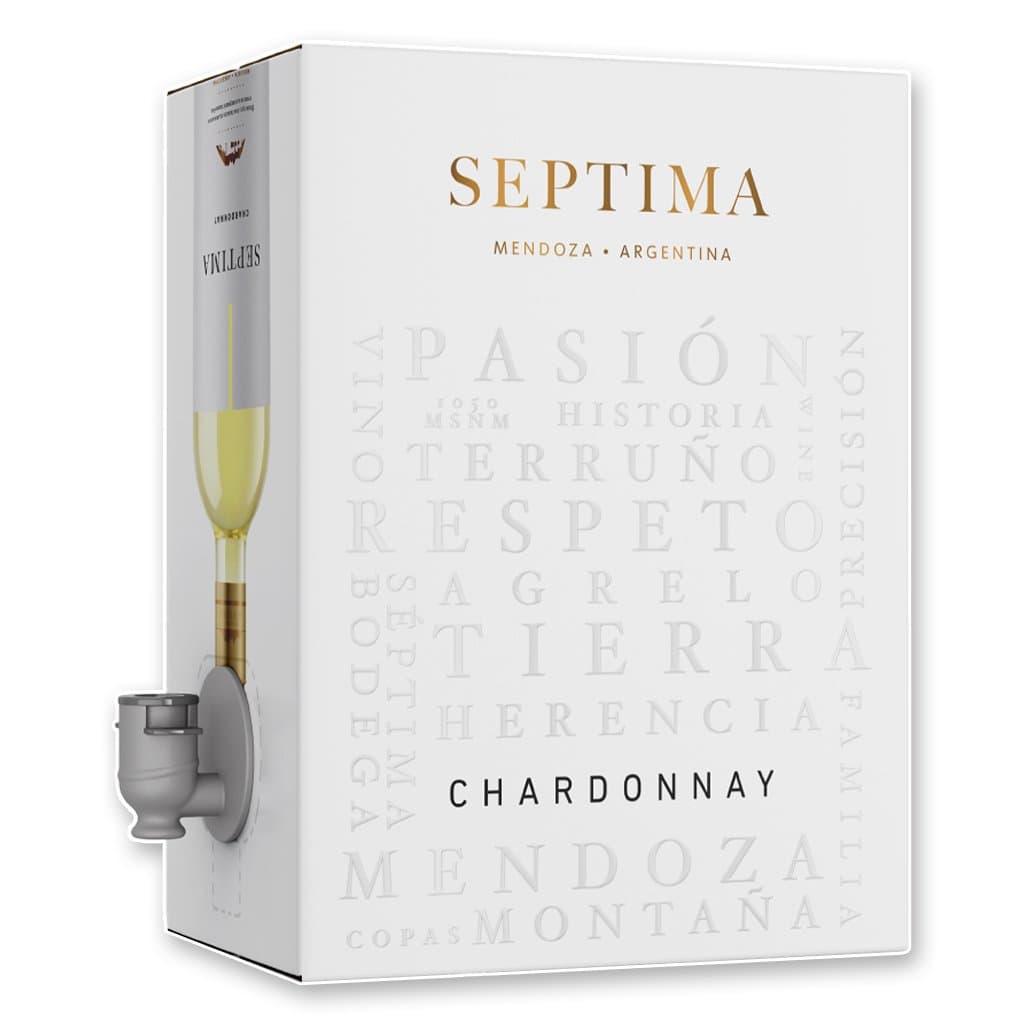 Vino Bag in Box Séptima Emblema Chardonnay 3Litros