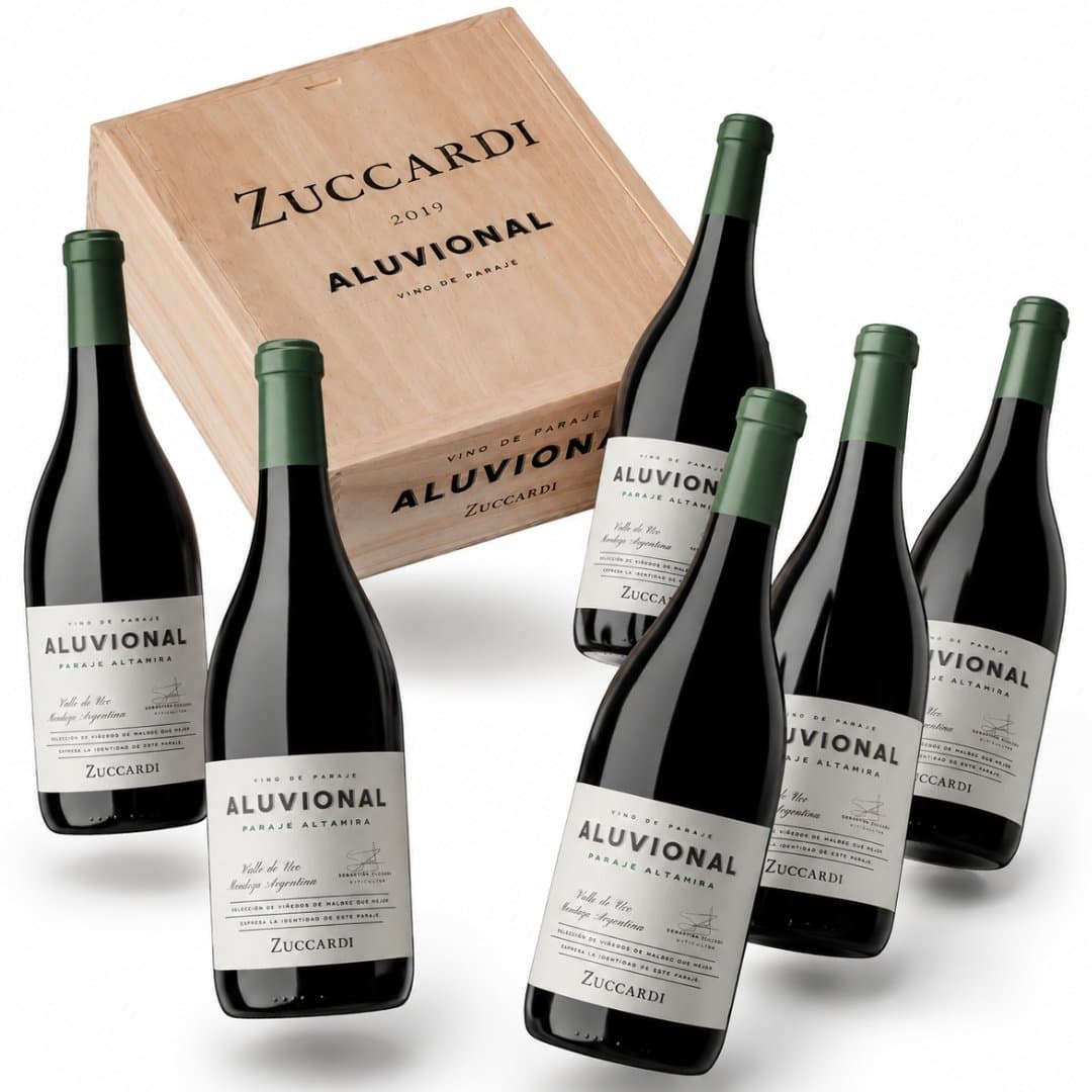 Estuche de Madera Zuccardi Aluvional Paraje Altamira x6 | Regalo de Origen