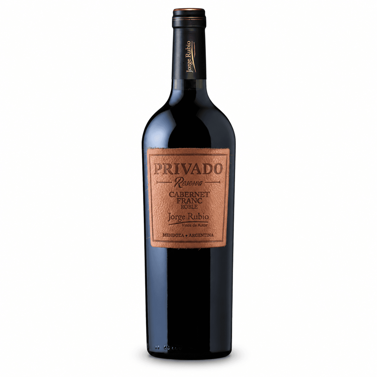 Vino Jorge Rubio Privado Reserva Cabernet Franc 750ml | Etiqueta de Cuero