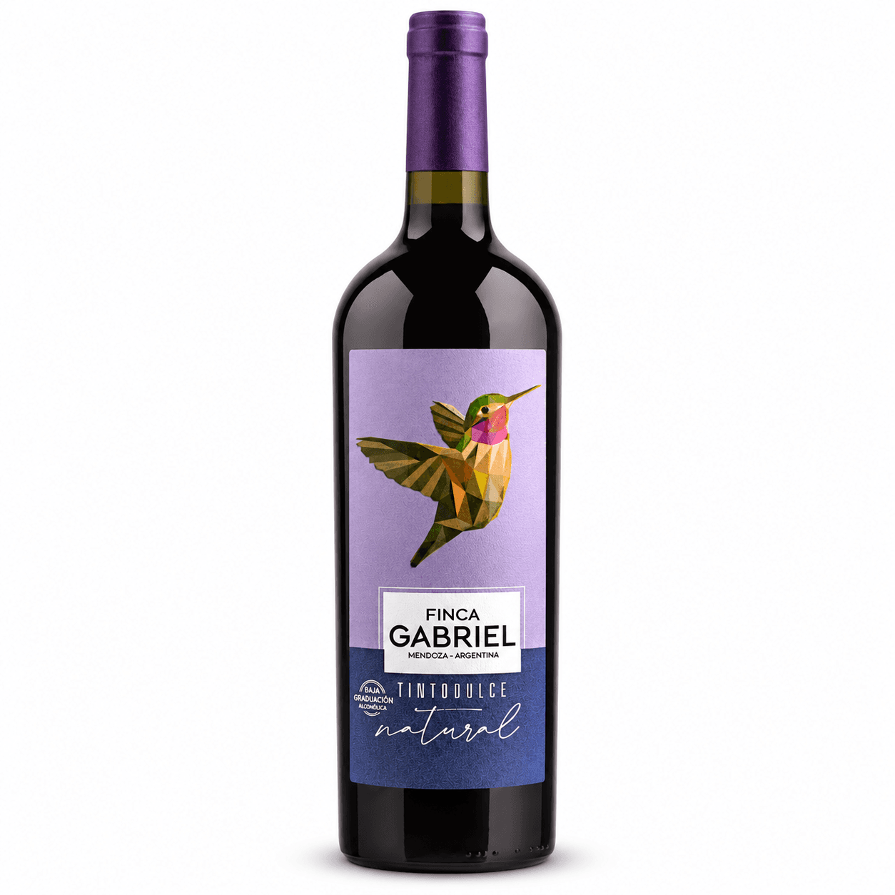 Vino Finca Gabriel Tinto Dulce Natural 750ml | Bajo Alcohol