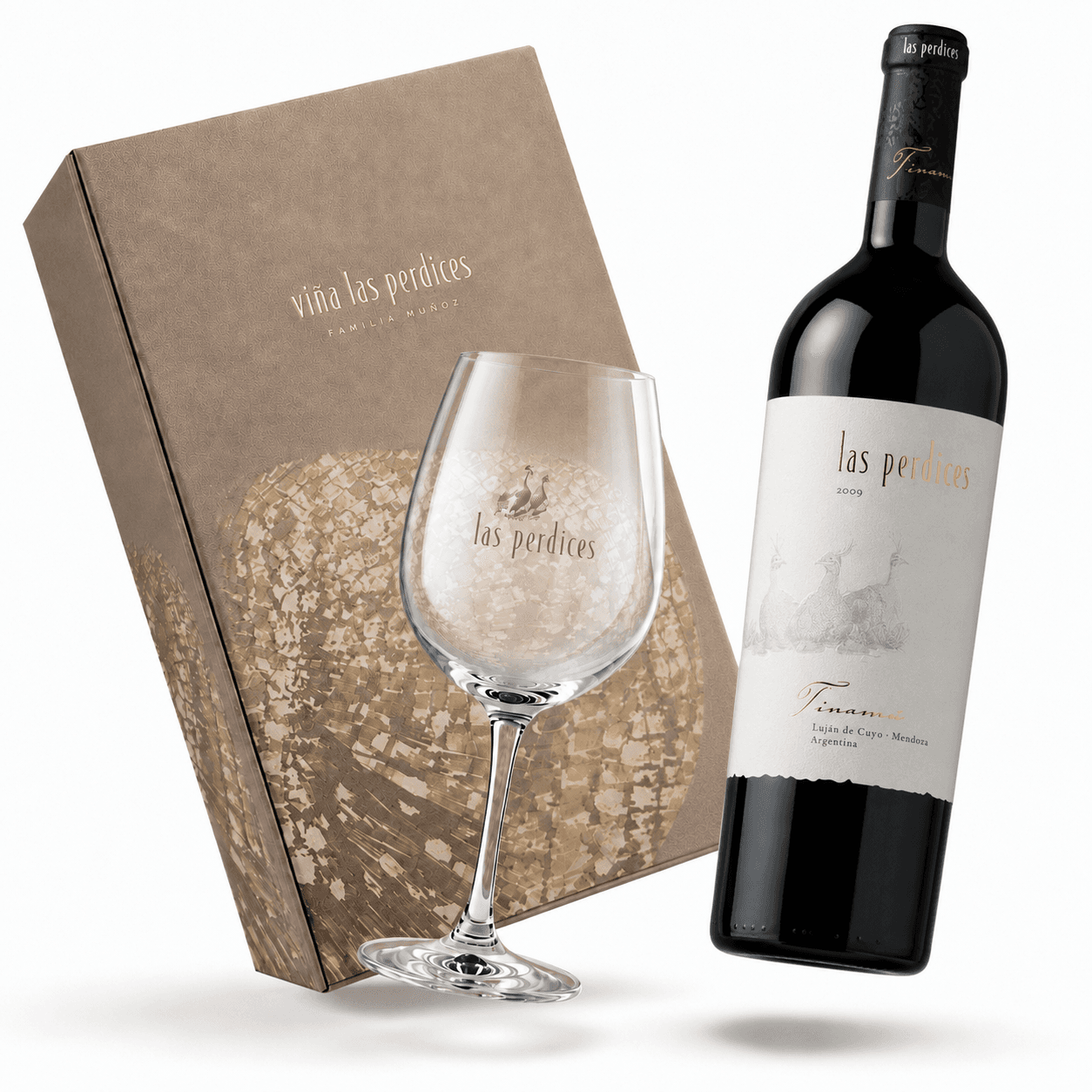 Estuche Las Perdices Tinamú Blend + Copa | Regalo
