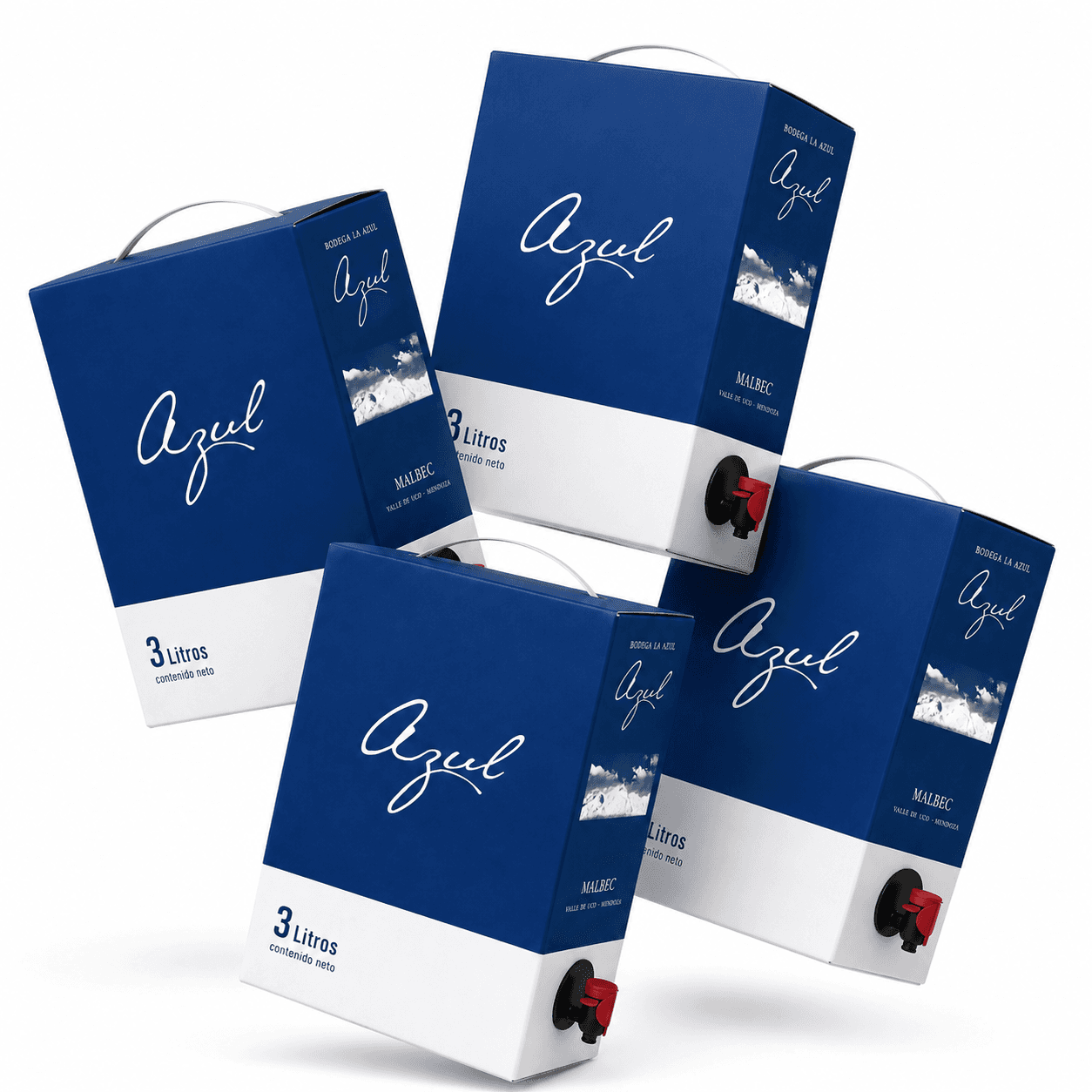 Pack x4 Bag in Box La Azul Malbec 3L | 12L total