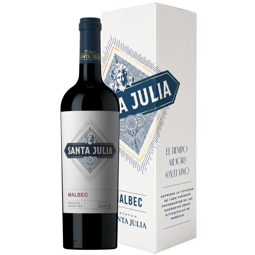 Estuche Vino Santa Julia Varietal Malbec 750ml | Regalo