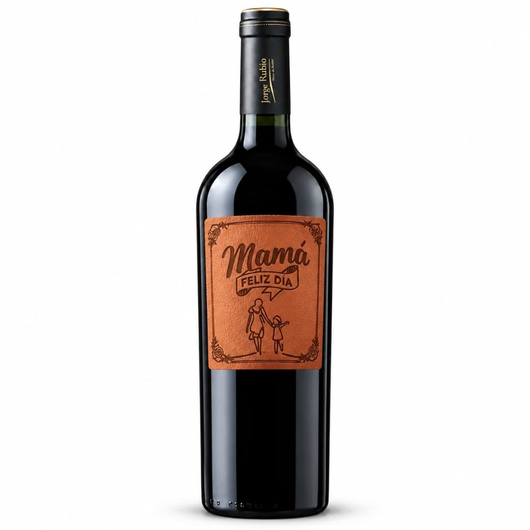 Vino Jorge Rubio Privado Reserva “Día de la Madre” 750ml | Etiqueta de Cuero