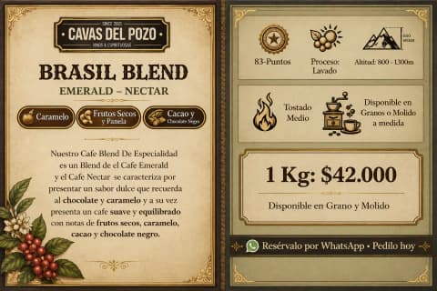 Café Brasil Blend De Especialidad Molido 1 Kg