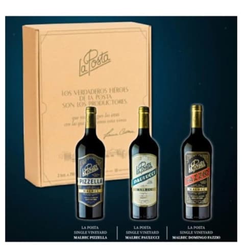 Estuche La Posta Malbec X3