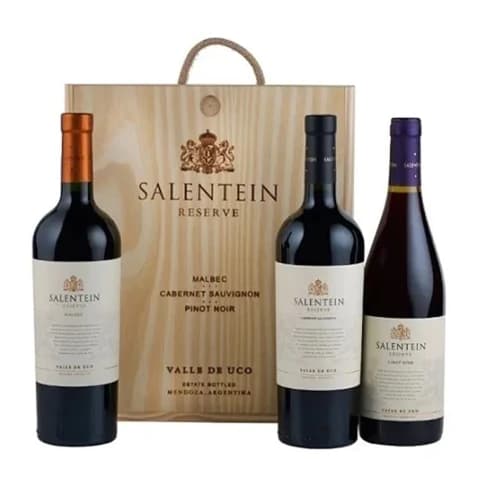 Estuche Madera Salentein X3 Botellas