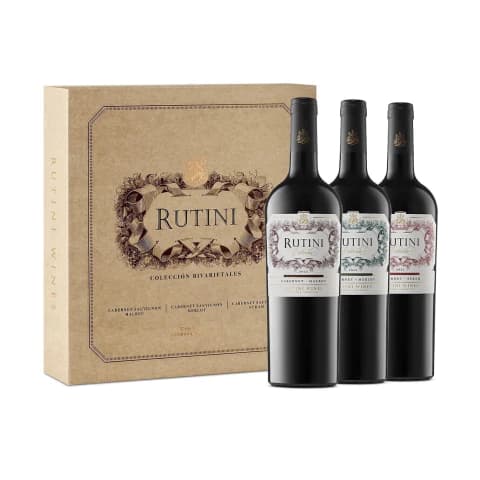Estuche Carton Rutini X3 Botellas