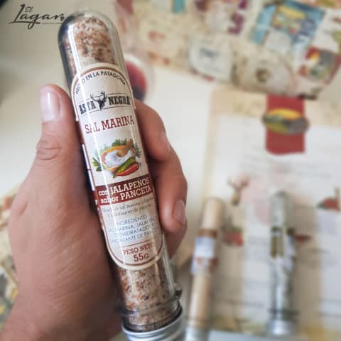 SAL MARINA PANCETA Y JALAPEÑOS X 55g - GRANJAS PATAGONICAS