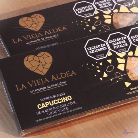 Tableta Turrón Blando Capuccino 130gr - LA VIEJA ALDEA
