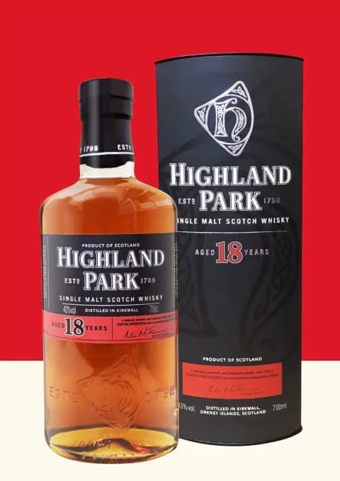 Single Malt Highland Park 18 años 700 cc (Escocia)