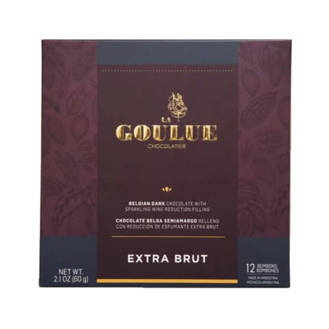 La Goulue Bombones de Chocolate Semiamargo con Extra Brut