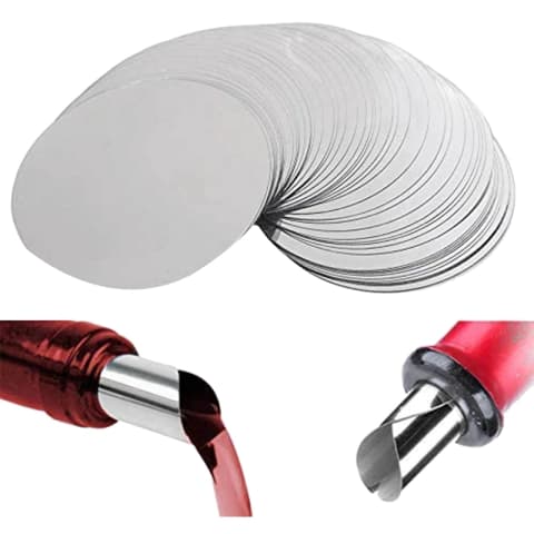 Discos vertedores de acetato PLATEADOS