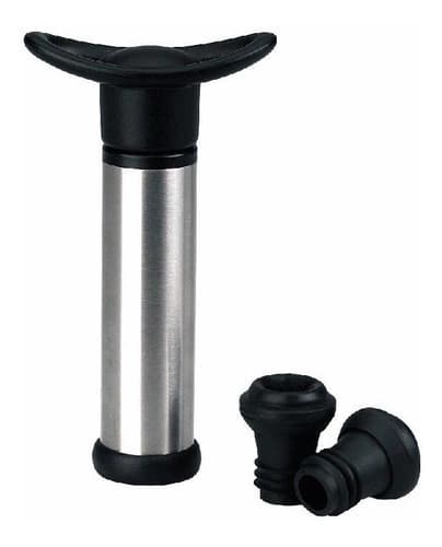 Bomba De Vacio Metal Para Botella Vino 2 Tapones Vavum Vin