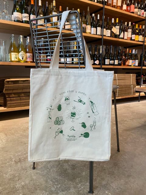 Tote Bag - Vino rico y punto.