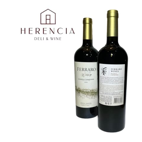 Ferraro 3 x 2 - Reserva Carmenere ($15930 c/u)