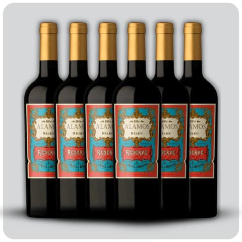 Alamos Reserva Malbec - Caja sellada - 6 x 750 cc