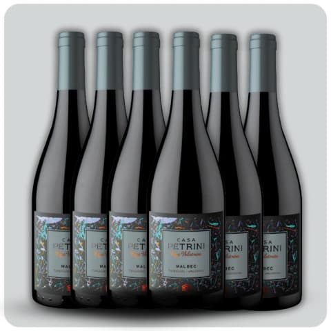 Casa Petrini Roca Volcánica Malbec - Caja sellada - 6 x 750 cc