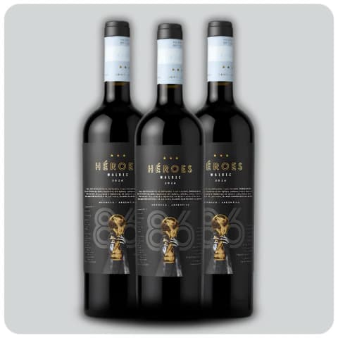 Heroes del 86 Malbec - Caja sellada - 3 x 750 cc