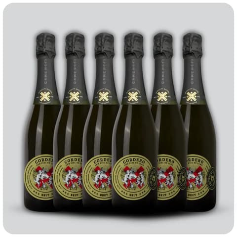 Espumante Extra Brut Cordero con Piel de Lobo - Caja sellada - 6 x 750 cc