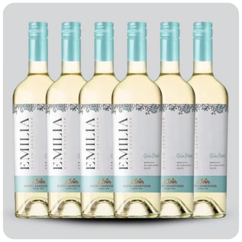 Emilia Moscatel Blanco Dulce - Caja sellada - 6 x 750 cc