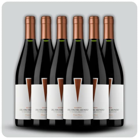 Reserva del Fin del Mundo Pinot Noir - Caja sellada - 6 x 750 cc