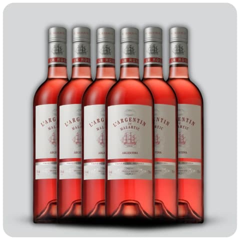 L’Argentin de Malartic Rosé – Caja sellada - 6 x 750 cc