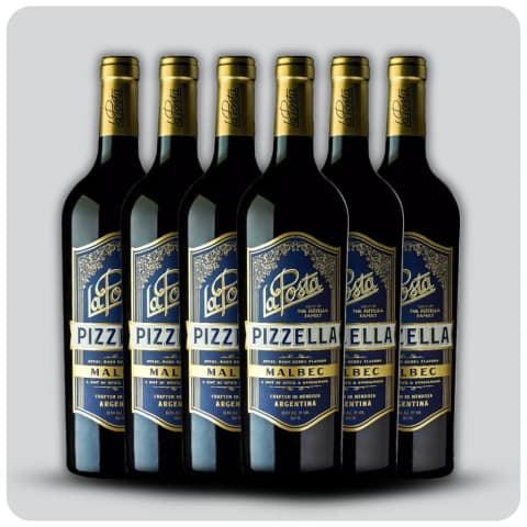 La Posta Pizzella Malbec - Caja sellada - 6 x 750 cc