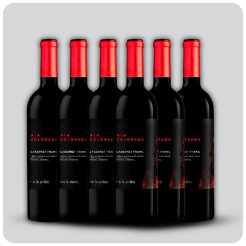 Ala Colorada Cabernet Franc (Las Perdices) - Caja sellada - 6 x 750 cc