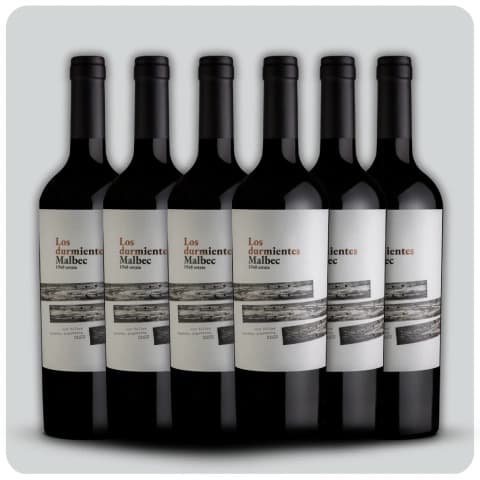 Los Durmientes Malbec - Caja sellada - 6 x 750 cc