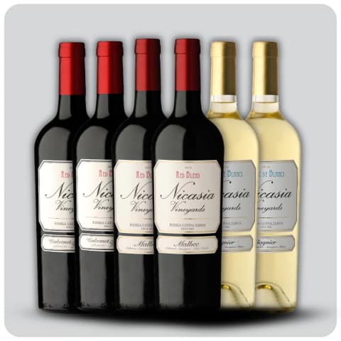 Degustación Nicasia - 2 Malbec + 2 Cabernet Franc + 2 Viognier - 6 x 750 cc