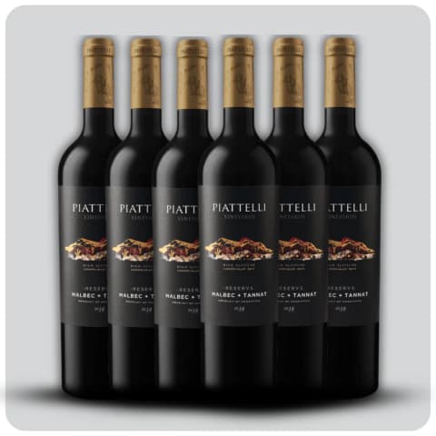 Piattelli Reserva Malbec-Tannat (Salta) - Caja sellada - 6 x 750 cc
