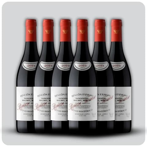 Rincon Famoso Tinto Histórico Blend - Caja sellada - 6 x 750 cc