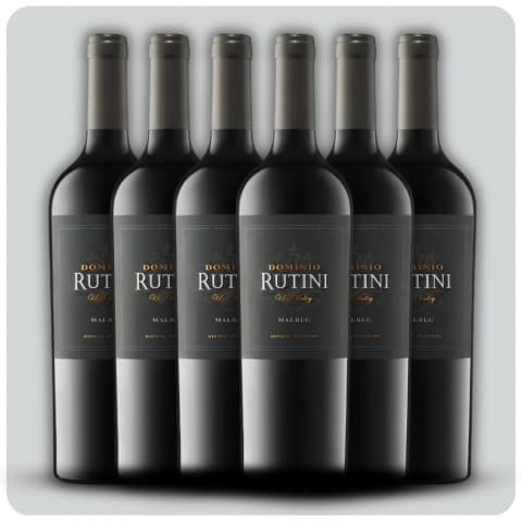 Rutini Dominio Malbec - Caja sellada - 6 x 750 cc