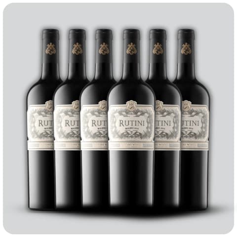 Rutini Malbec - Caja sellada - 6 x 750 cc