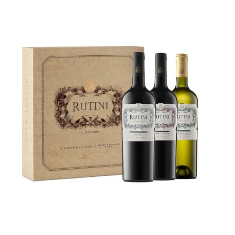 Rutini Colección Sauv Blanc +Mal+Cab Estuche 3 x 750ml