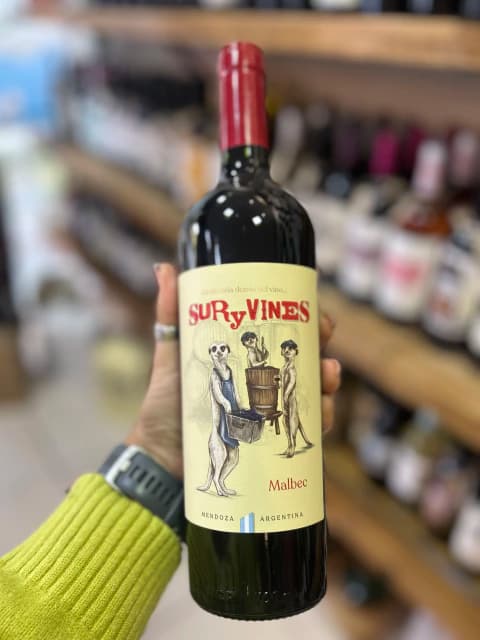 VINO TINTO MALBEC SUR Y VINES