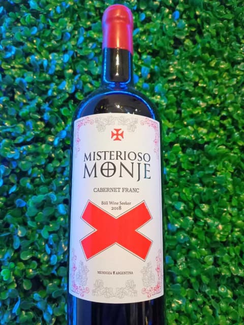 Misterioso Monje Cabernet Franc Orgánico 2018