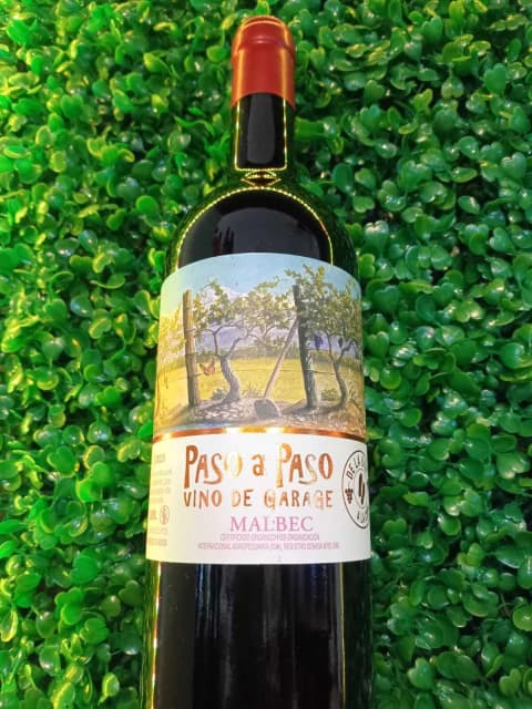 Paso a Paso Vino Orgánico de Garage Malbec 2023